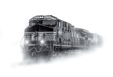 Train - train on snowfield