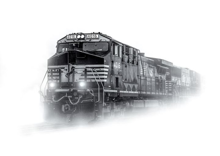 Train - train on snowfield
