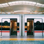 Train - opened-door train