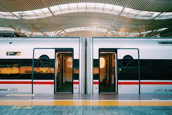 Train - opened-door train