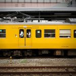 Train - yellow and gray train