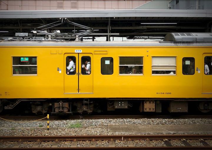 Train - yellow and gray train