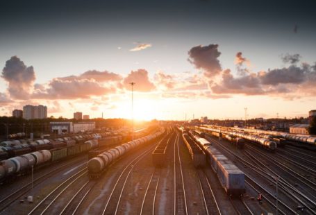 Train - train station during golden hour