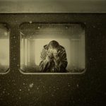 Train - woman, train, train compartment