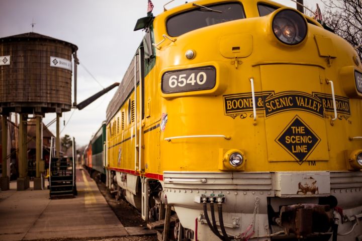 Train Ticket - yellow Scenic valley train