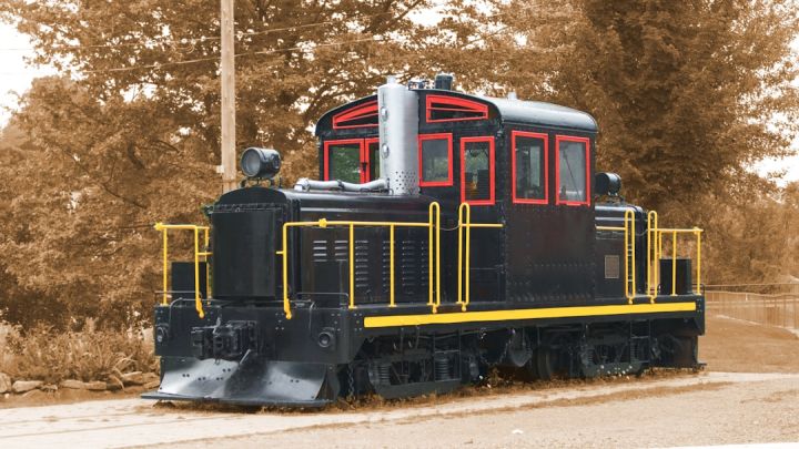 Train Ticket - black train
