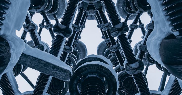 High-Speed Technologies - Black and White Metal Pipe